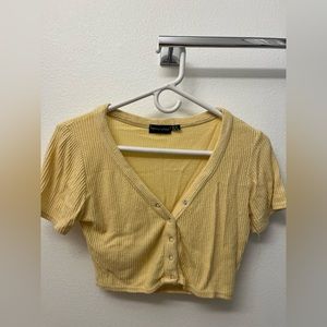 Pretty little thing yellow top